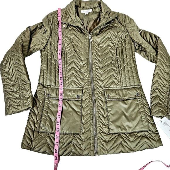 Via Spiga Sage Quilted Cargo Jacket New With Tags. - Picture 9 of 16
